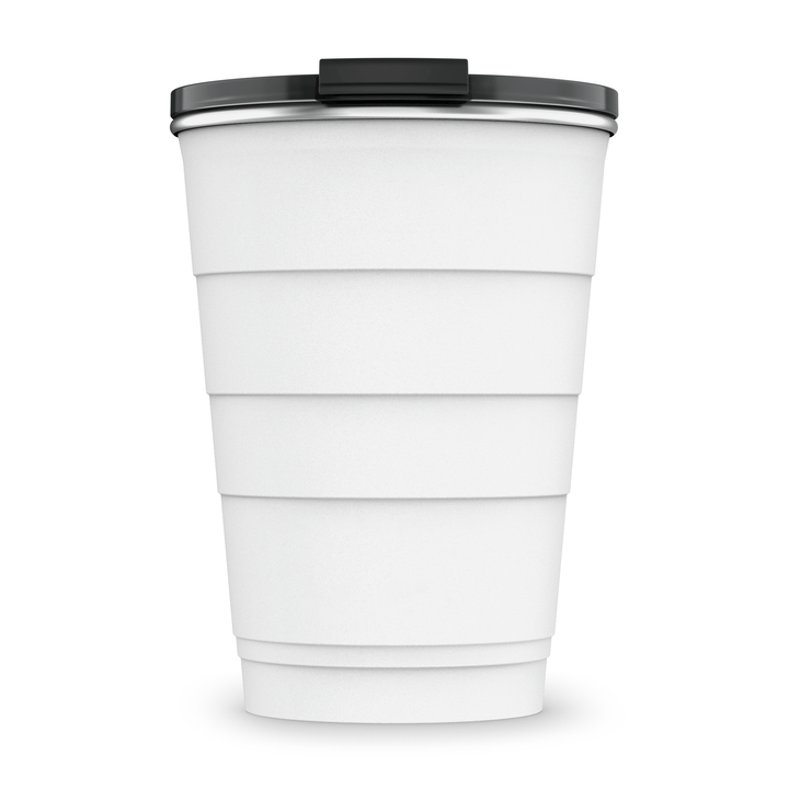 16oz Personalized Insulated Stackable Tumbler - Great White#color_great-white