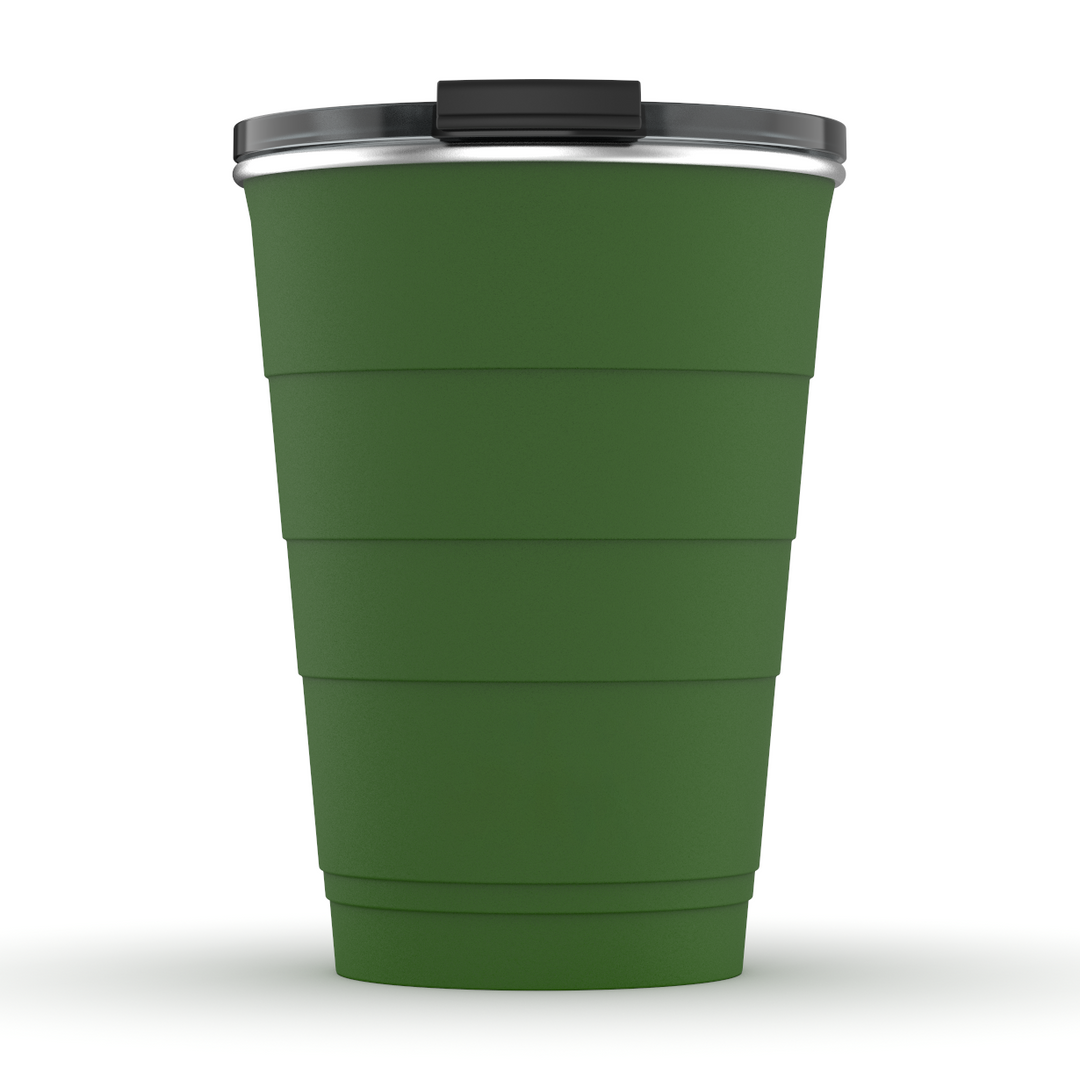 16oz Personalized Insulated Stackable Tumbler - Forever Green#color_forever-green