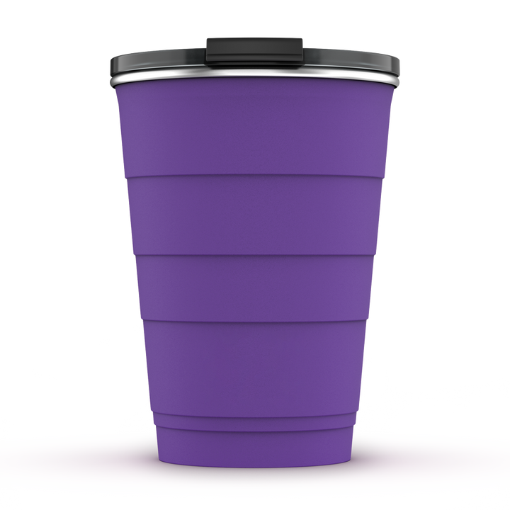 16oz Personalized Insulated Stackable Tumbler - Solstice Purple#color_solstice-purple