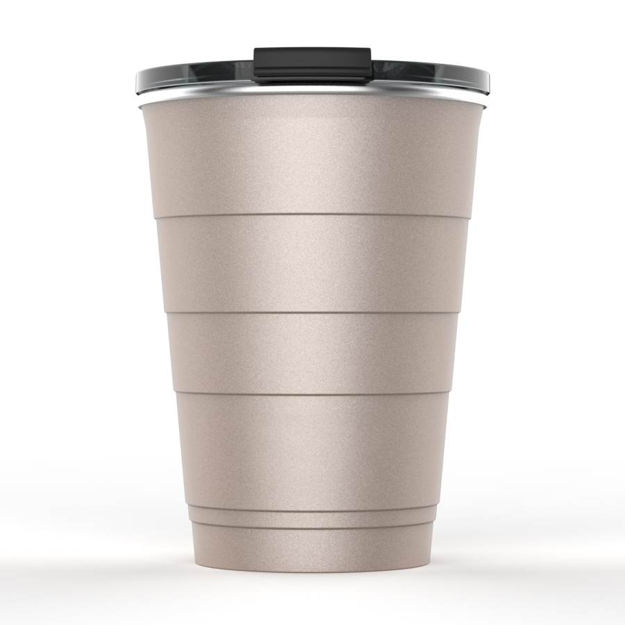 16oz Personalized Insulated Stackable Tumbler - Champagne#color_champagne