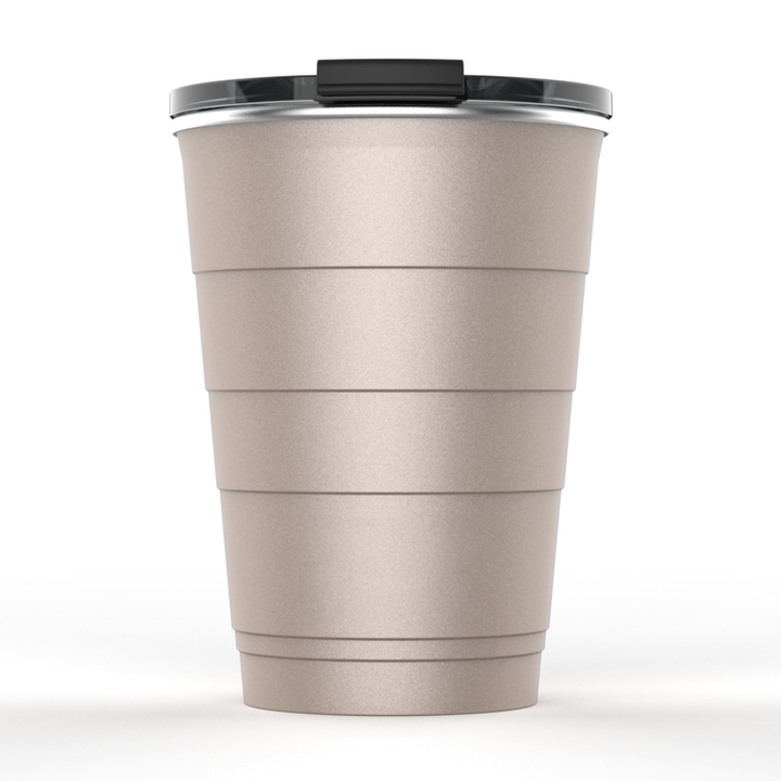 16oz Personalized Insulated Stackable Tumbler - Champagne#color_champagne