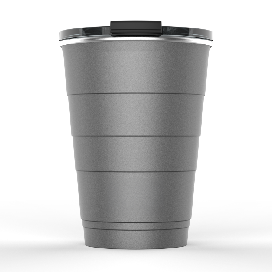 16oz Personalized Insulated Stackable Tumbler - Slate#color_slate