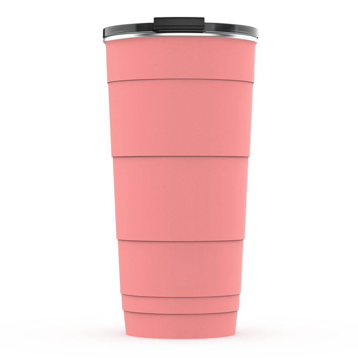 26oz Personalized Insulated Stackable Tumbler - Coral#color_coral