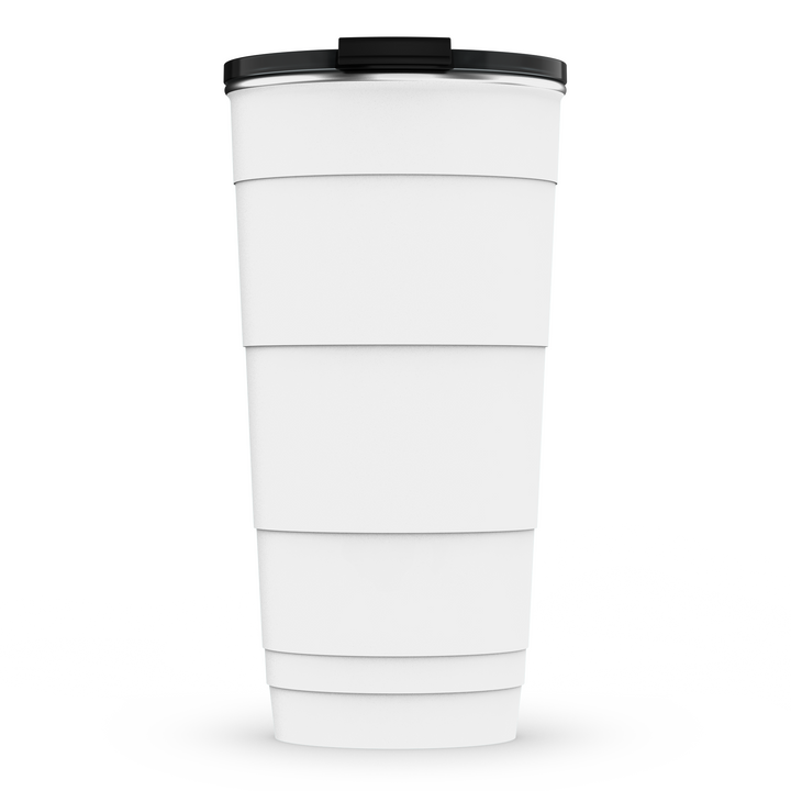 26oz Personalized Insulated Stackable Tumbler - Great White#color_great-white