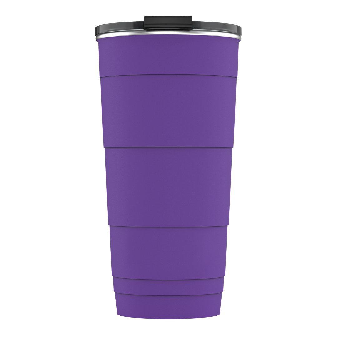 26oz Personalized Insulated Stackable Tumbler - Solstice Purple#color_solstice-purple