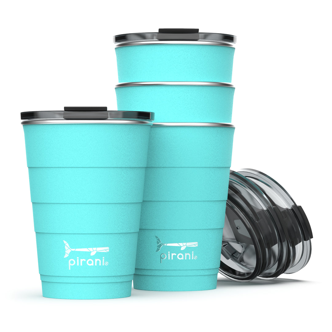 16oz Insulated Stackable Tumbler  - 14 Pack - The Ultimate Beer Pong Set - Paradise#color_paradise